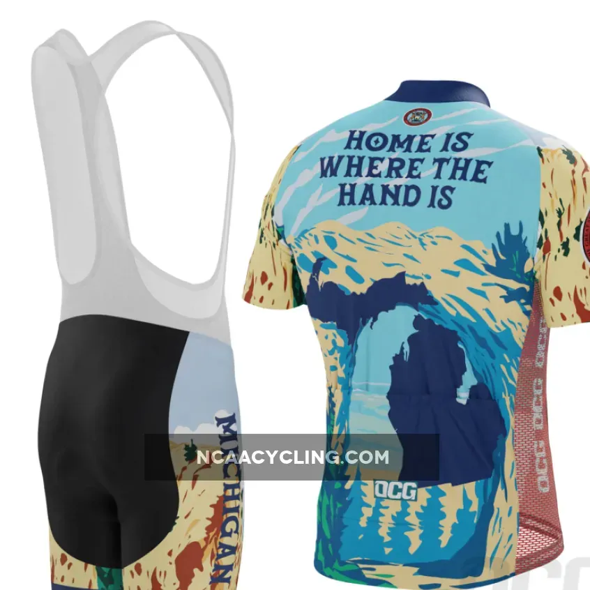 Men's Michigan Home is Where The Hand Is Short Sleeve Cycling Kit