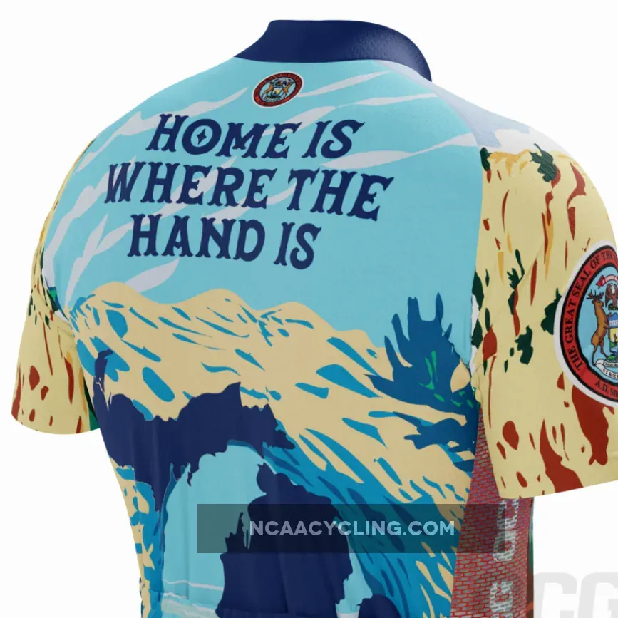Men's Michigan Home is Where The Hand Is Short Sleeve Cycling Kit
