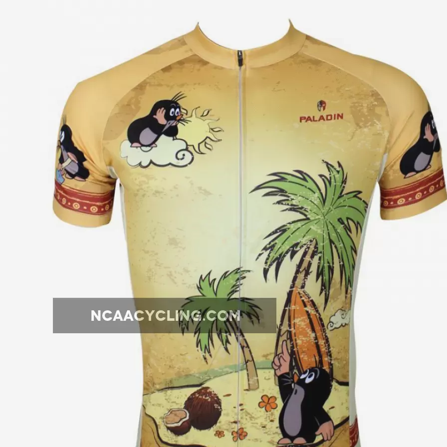 The Mole Family Father and Son Mole Comes To Town - Mens Short-sleeve Cycling Jersey NO.113