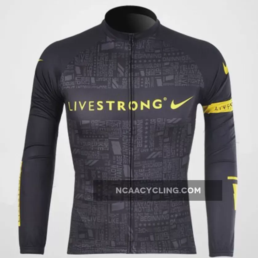 2012 LIVESTRONG BLACK EDITION Long Sleeve Jersey Brand New