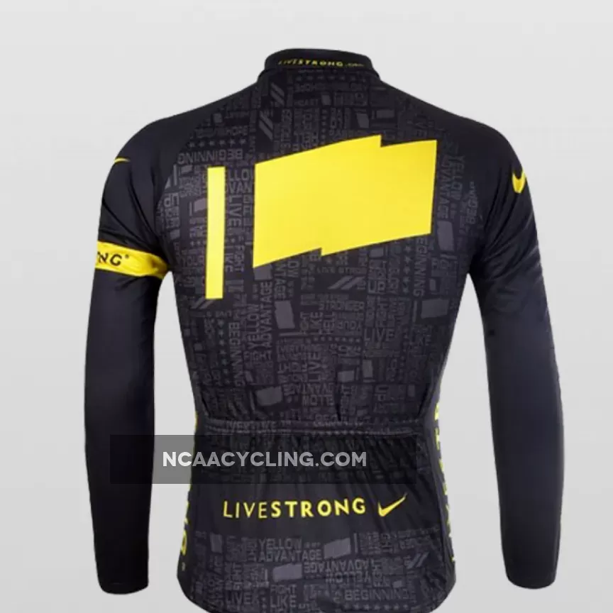 2012 LIVESTRONG BLACK EDITION Long Sleeve Jersey Brand New