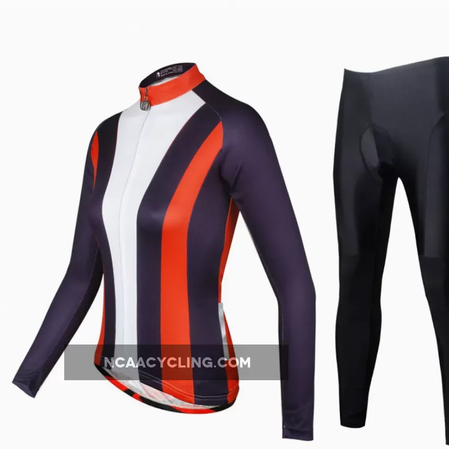 Ilpaladino Red-collar Women's Long-Sleeve Cycling Jersey/Suit Biking Shirts Breathable Spring Autumn Exercise Bicycling Pro Cycle Clothing Racing Apparel Outdoor Sports Leisure Biking Sport Clothes NO.736