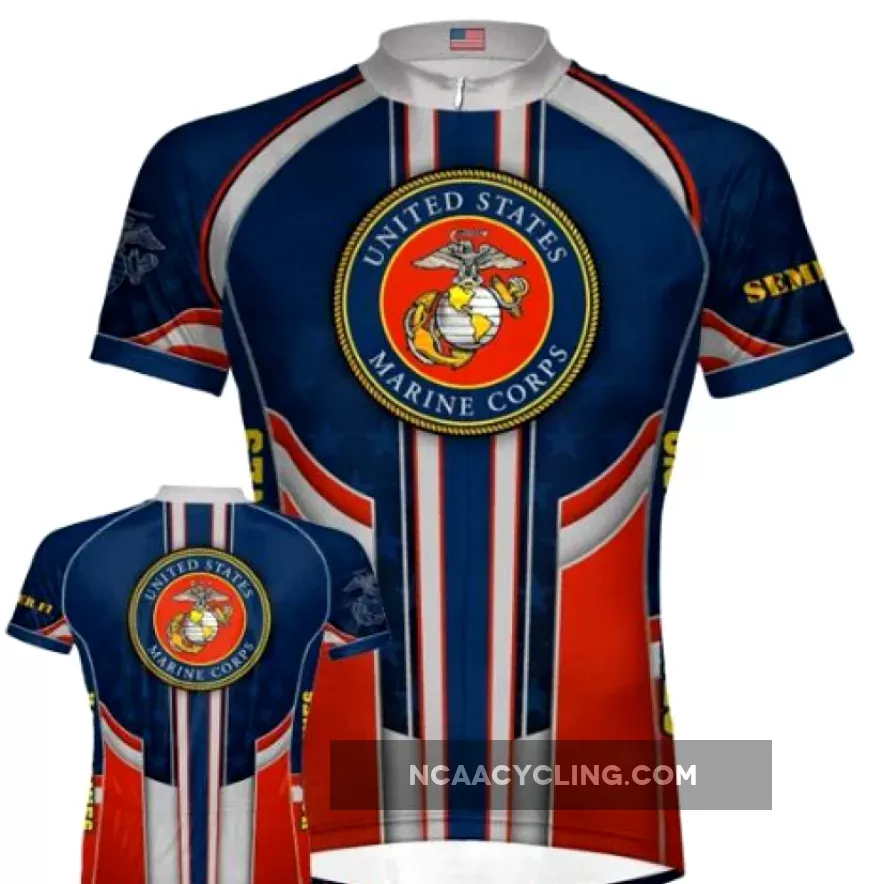 US United States Marine Corps Short Sleeve Cycling Jerseys
