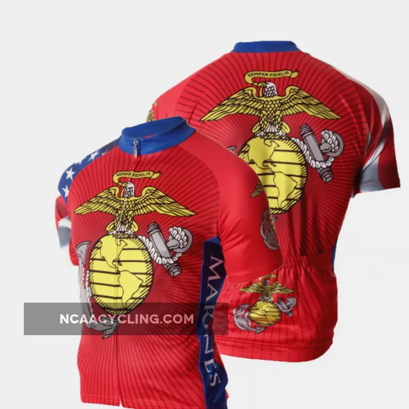 US United States Marine Corps Short Sleeve Cycling Jerseys