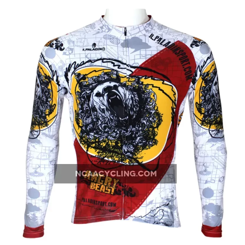 ILPALADINO Animal Wild Bear Man's Short/long-sleeve Cycling Jersey Team Kit Jacket Pro Cycle Clothing Racing Apparel T-shirt Summer Spring Suit Spring Autumn Clothes Sportswear NO.093