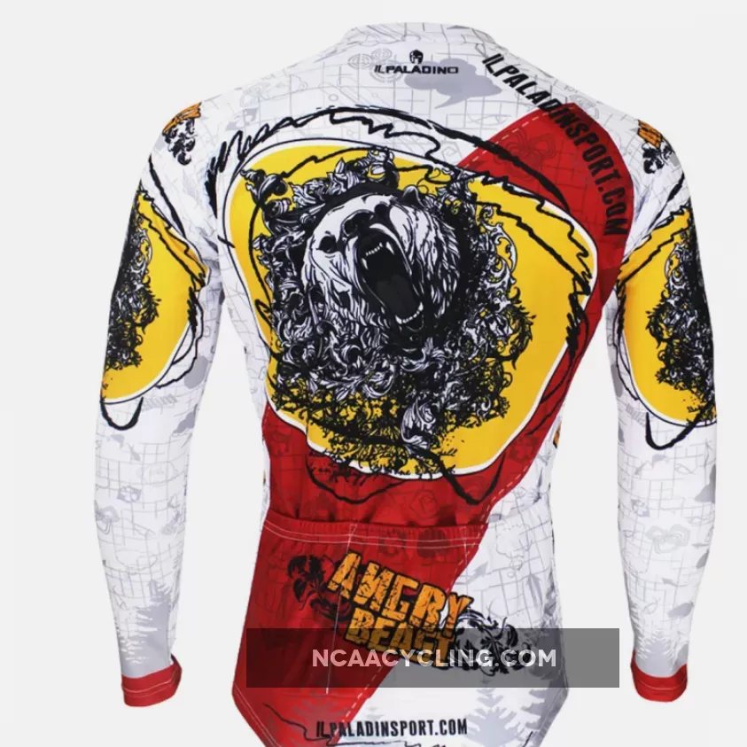 ILPALADINO Animal Wild Bear Man's Short/long-sleeve Cycling Jersey Team Kit Jacket Pro Cycle Clothing Racing Apparel T-shirt Summer Spring Suit Spring Autumn Clothes Sportswear NO.093