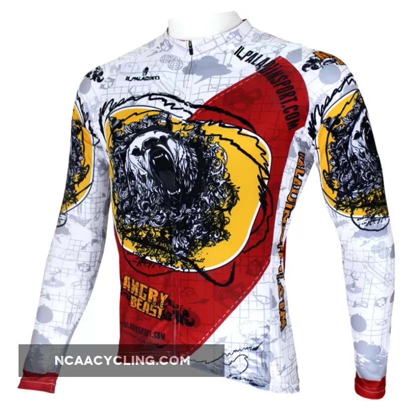 ILPALADINO Animal Wild Bear Man's Short/long-sleeve Cycling Jersey Team Kit Jacket Pro Cycle Clothing Racing Apparel T-shirt Summer Spring Suit Spring Autumn Clothes Sportswear NO.093