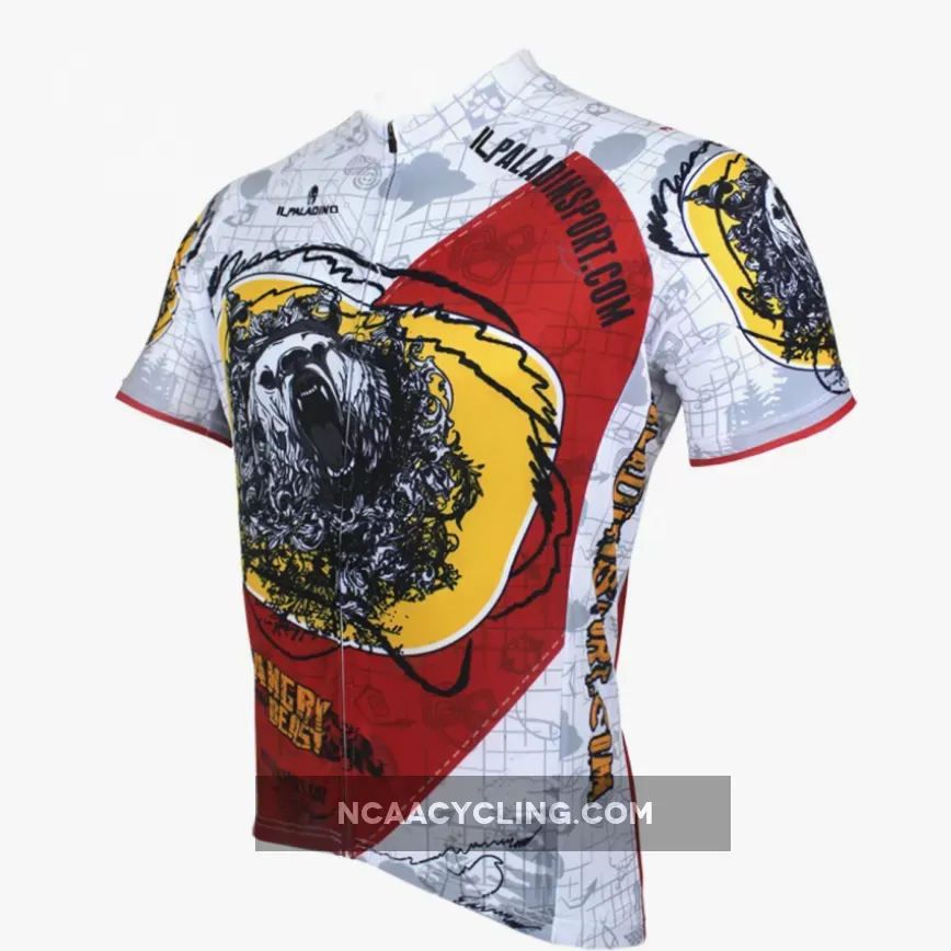 ILPALADINO Animal Wild Bear Man's Short/long-sleeve Cycling Jersey Team Kit Jacket Pro Cycle Clothing Racing Apparel T-shirt Summer Spring Suit Spring Autumn Clothes Sportswear NO.093