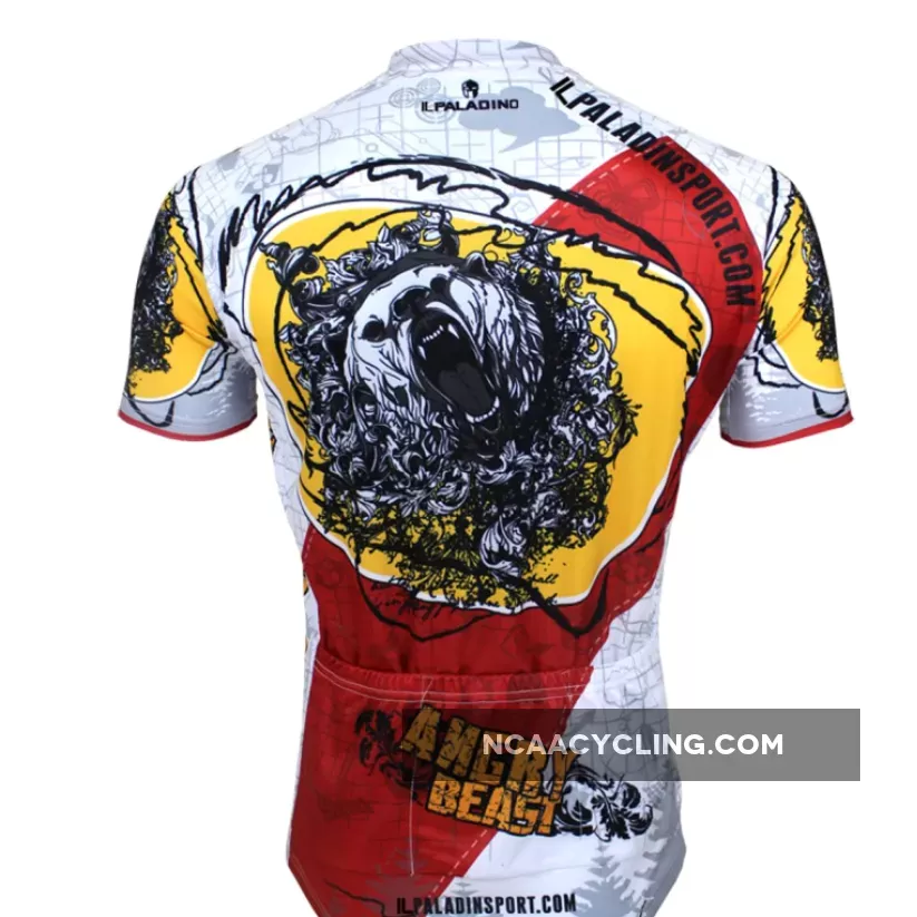 ILPALADINO Animal Wild Bear Man's Short/long-sleeve Cycling Jersey Team Kit Jacket Pro Cycle Clothing Racing Apparel T-shirt Summer Spring Suit Spring Autumn Clothes Sportswear NO.093