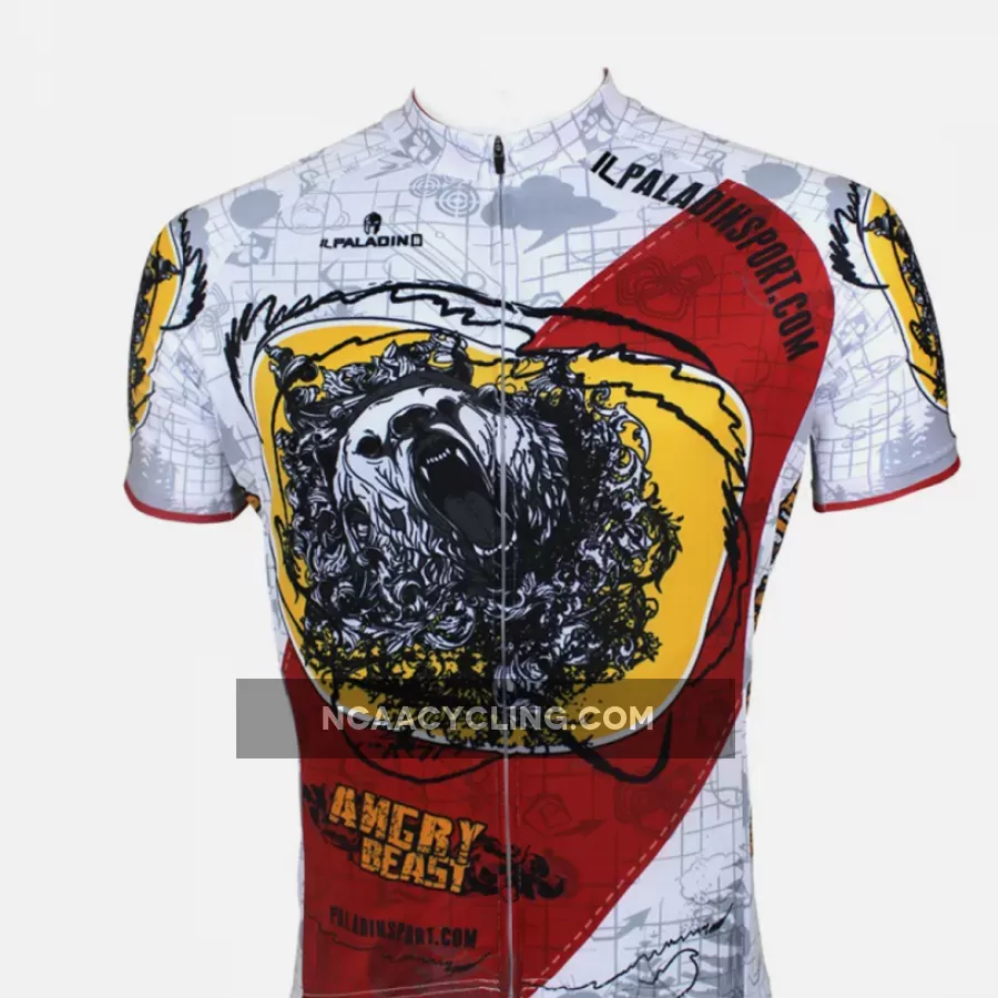 ILPALADINO Animal Wild Bear Man's Short/long-sleeve Cycling Jersey Team Kit Jacket Pro Cycle Clothing Racing Apparel T-shirt Summer Spring Suit Spring Autumn Clothes Sportswear NO.093