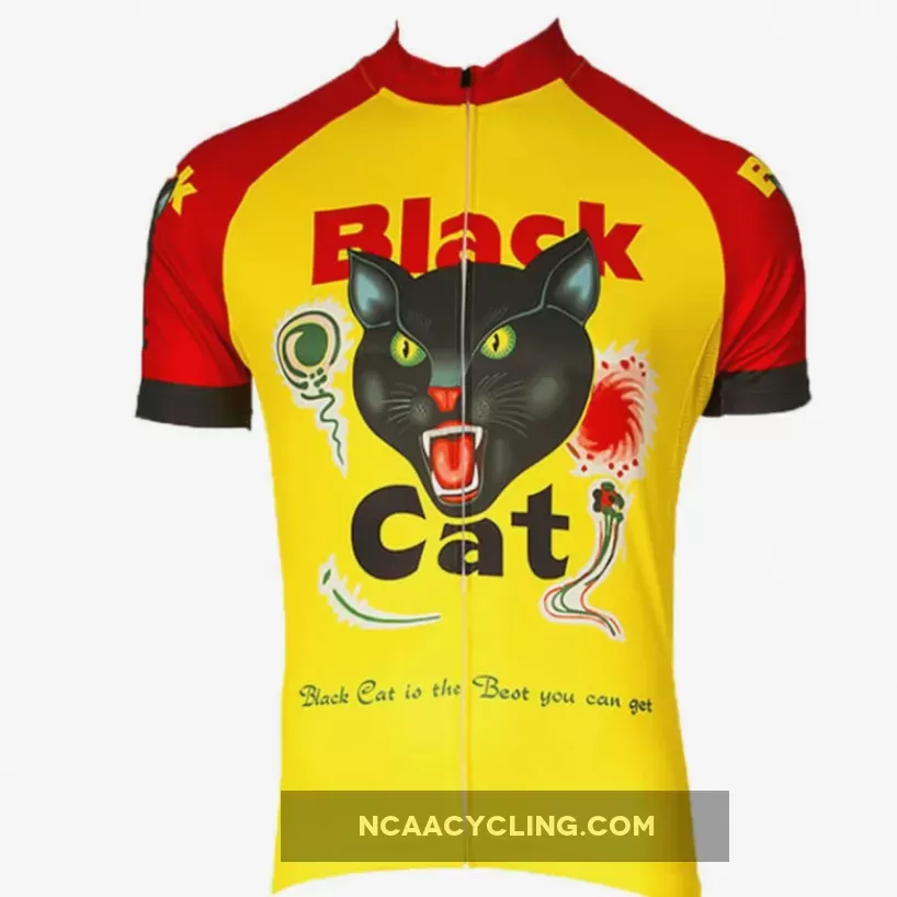 Men's Black Cat Cycling Jersey Online