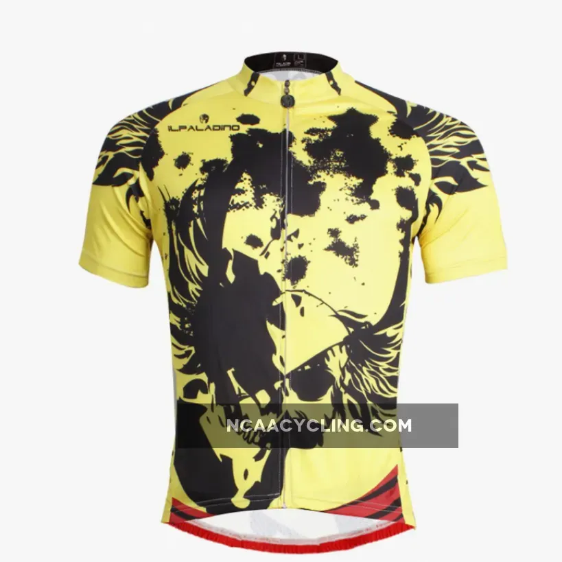 ILPALADINO Cycling Jersey for Men Rock Style Mountain Comfortable Biking Clothes Pro Cycle Clothing Racing Apparel Outdoor Sports Leisure Biking T-shirt NO.660