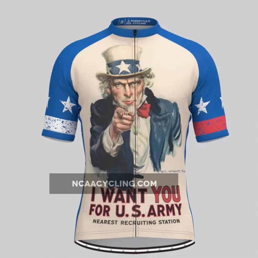 Uncle Sam I Want You For U.S. Army Men's Cycling Jersey