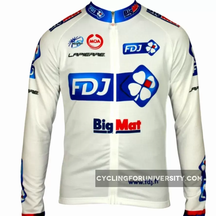 FRANCAISE DES JEUX (FDJ) - BIG MAT 2012 MOA Radsport-Profi-Team- Long Sleeve Jersey Jacket