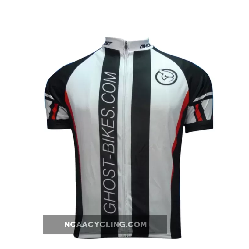 2011 GHOST Black and White Team Short Sleeve Cycling Jersey