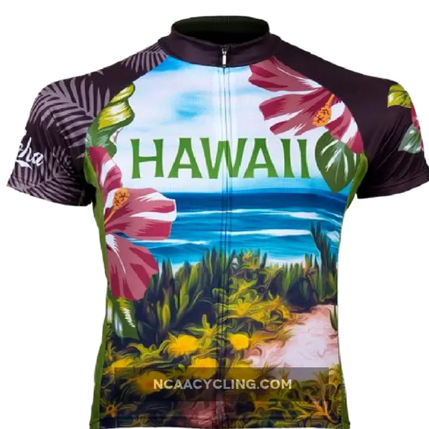 Primal Wear Aloha Hawaii Full Zip Short Sleeve Sport Cycling Jersey