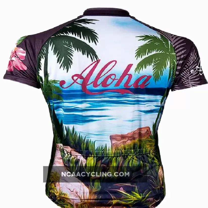 Primal Wear Aloha Hawaii Full Zip Short Sleeve Sport Cycling Jersey