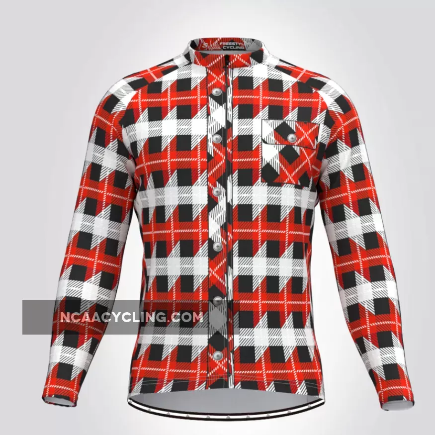 Lumberjack Long Sleeve Men's Cycling Jersey For Sale