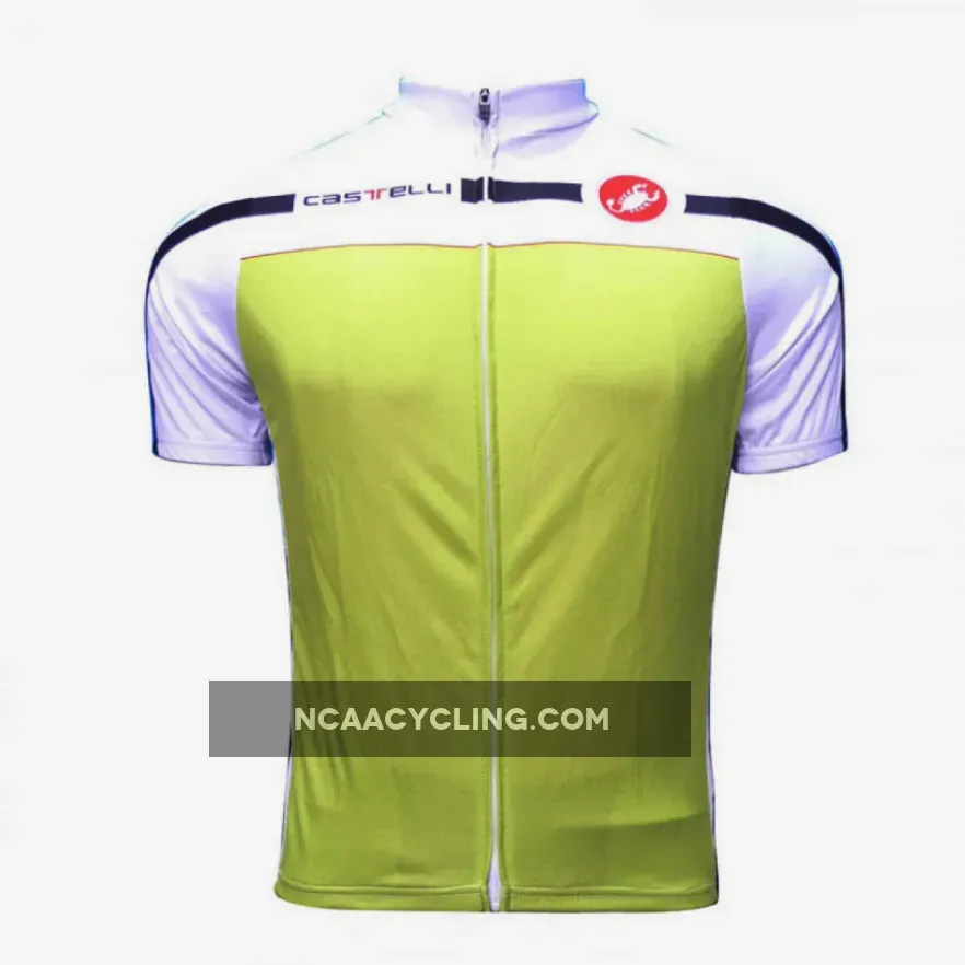 2012 CASTELLI WHITE-GREEN Cycling short sleeve jersey