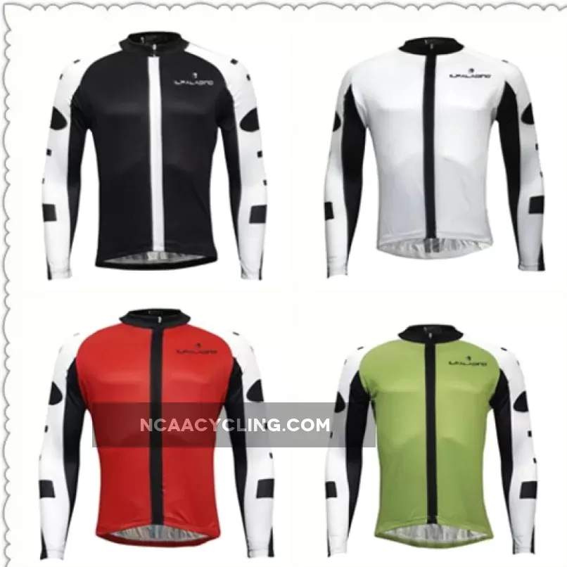 Men's Breathable Long-sleeve White Cycling Jersey with Black-strip Outdoor Leisure Sport Biking Shirt Winter Bicycle Sportswear clothing(velvet) 773