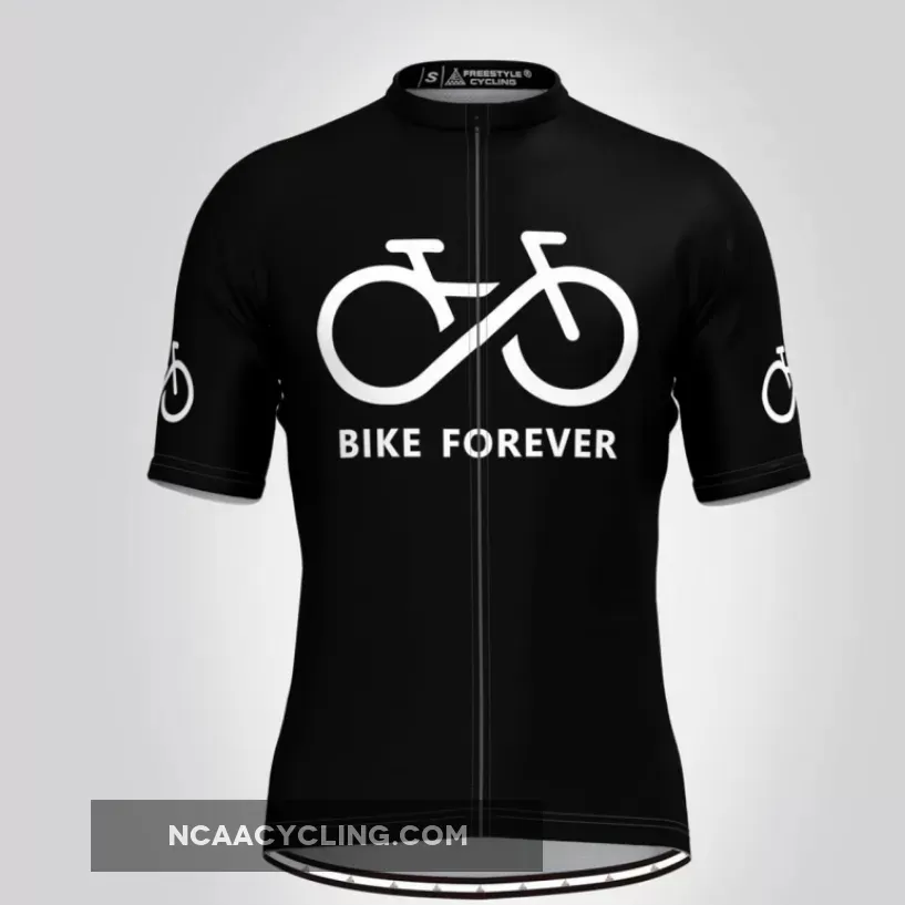 Bike Forever Men's Cycling Jersey-Black Brand New