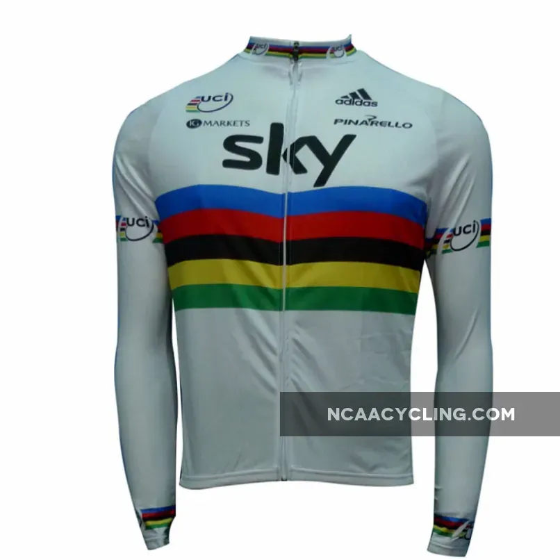 2012 TEAM SKY UCI WORLD CHAMPION Cycling Winter Jacket