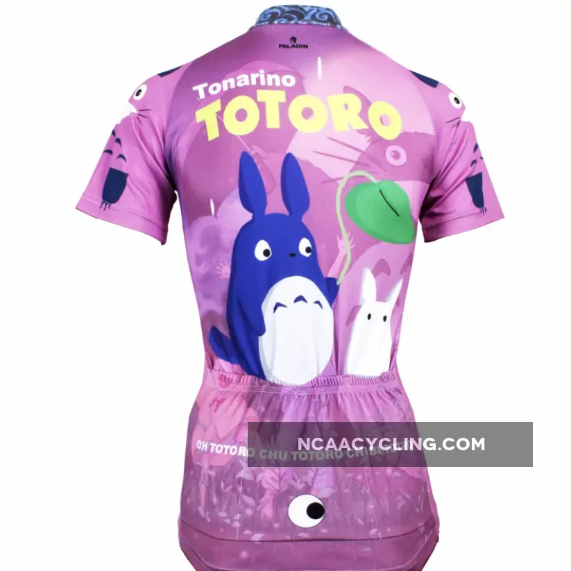 My Neighbor Totoro Purple Cycling Jersey Women's Short-Sleeve T-shirt Chinchilla NO.519