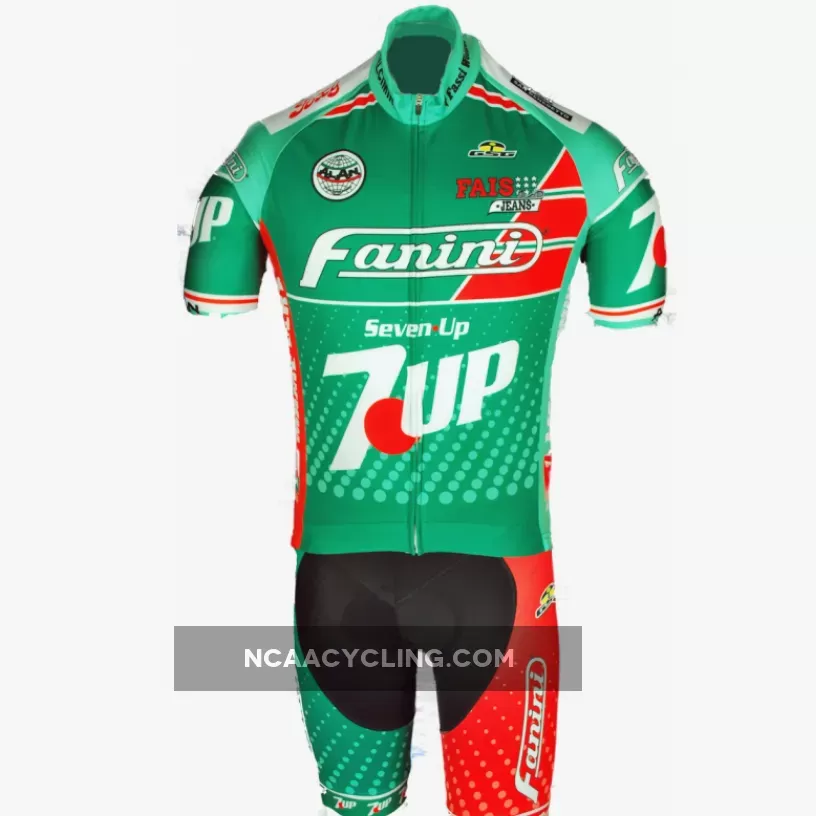Seven Up Fanini Full Zipper Retro Jersey, Brand New SEV18J1