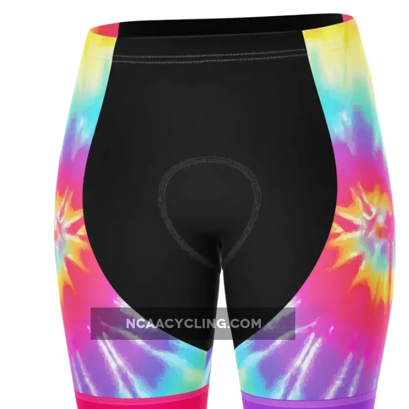 Women's Tie Dye Gel Padded Cycling Shorts Online