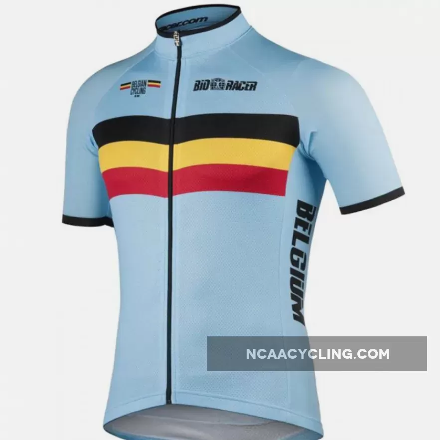 BELGIUM 2019 BioRacer national cycling team short sleeve cycle jersey