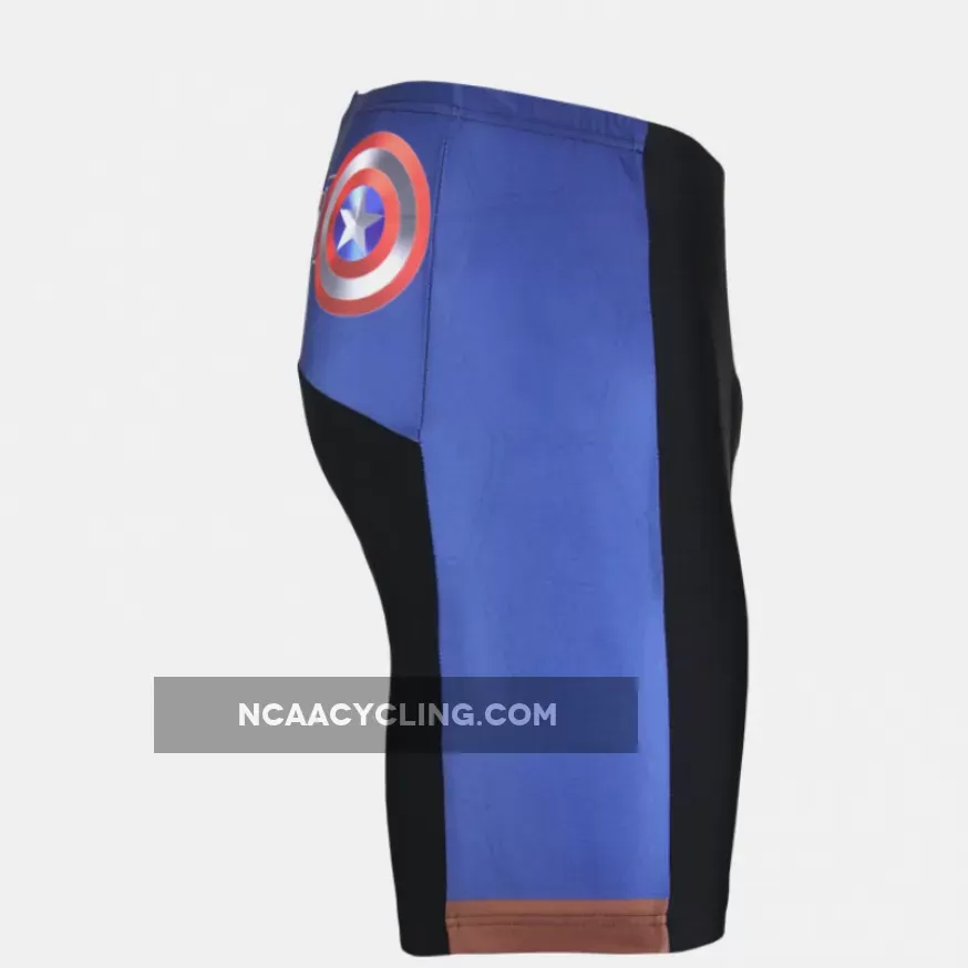 Marvel Comics Hero Short/Long-sleeve Cycling Jersey T-shirt Summer Spring Autumn Clothes Apparel Outdoor Sports Gear Leisure Biking Sportswear Captain American NO.040