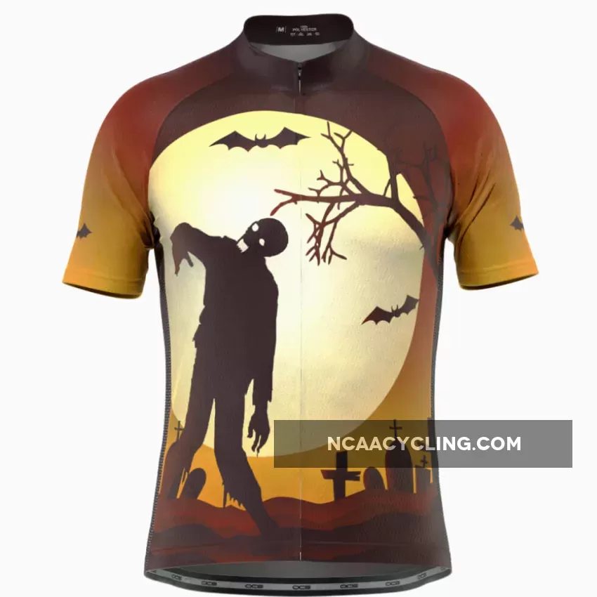 Men's Zombie Graveyard Short Sleeve Cycling Jersey Restock