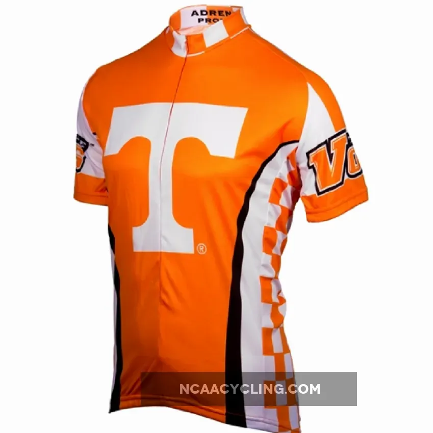 Tennessee Vols College 3/4 zip Men's Short Sleeve Cycling Jersey #Vols By 90 VOLS-MED