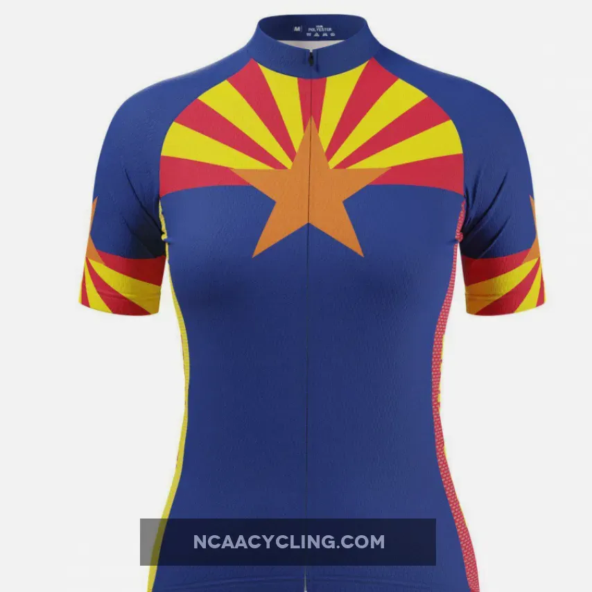 Women's Arizona State Flag Short Sleeve Cycling Jersey