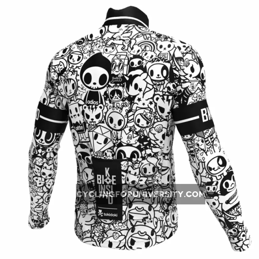 BK-NSD Tokidoki Thermal Black White Signature Long Sleeve Jersey,