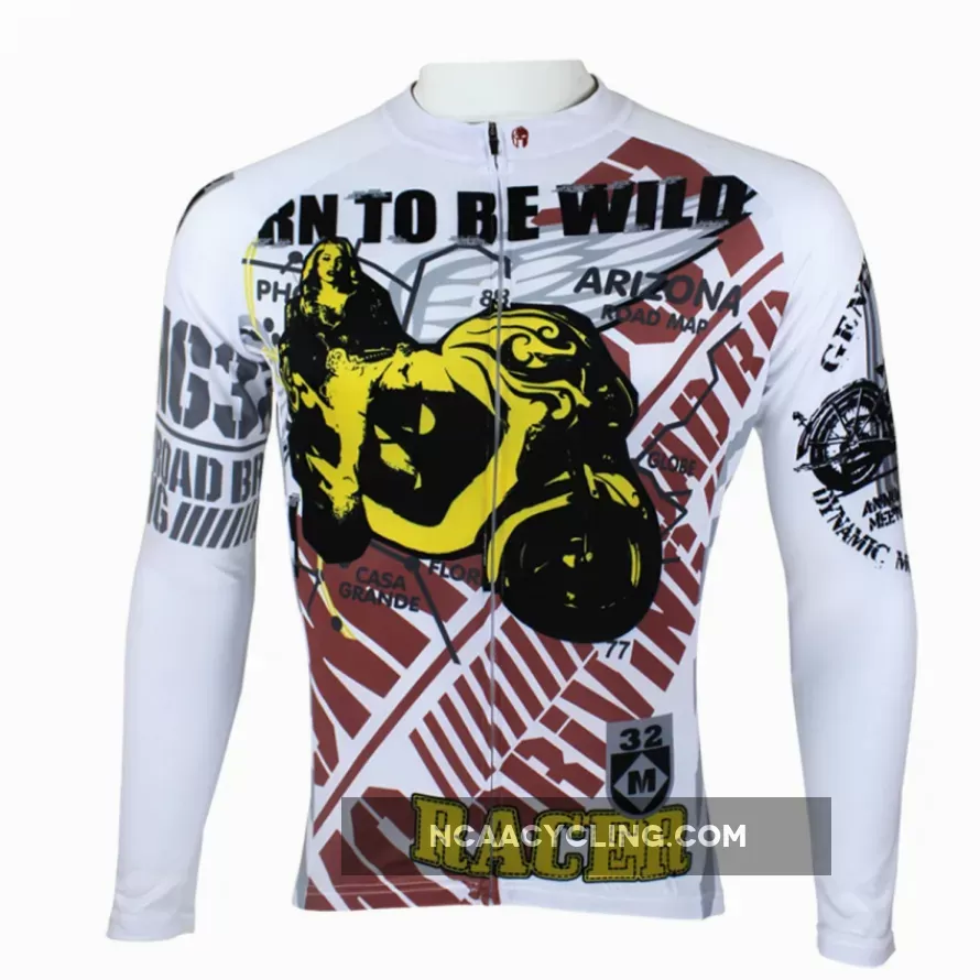 Ilpaladino Motorcycle Men's Long/Short-sleeve Cycling Bike jersey T-shirt Summer Spring Autumn Road Bike Wear Mountain Bike MTB Clothes Sports Apparel Top NO.94