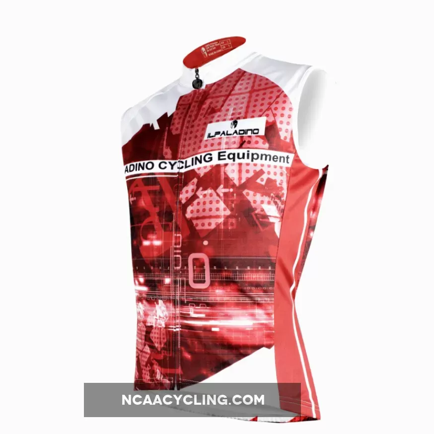 Time Red Men's Cycling Sleeveless Bike Jersey T-shirt Summer Spring Road Bike Wear Mountain Bike MTB Clothes Sports Apparel Top NO.W 672