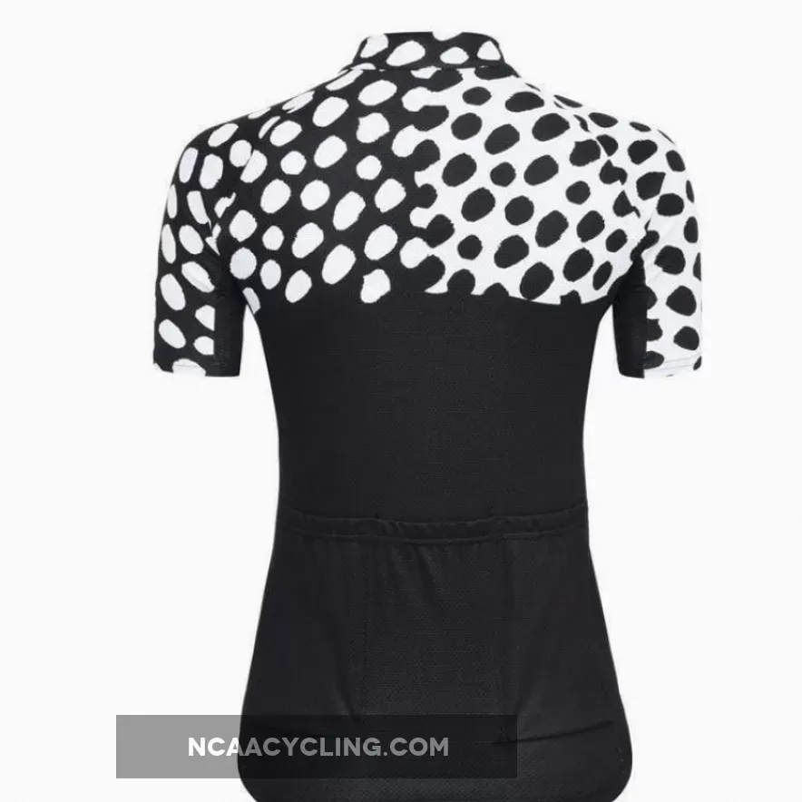 Women's Leopard Spots Black Cycling Jersey To Buy
