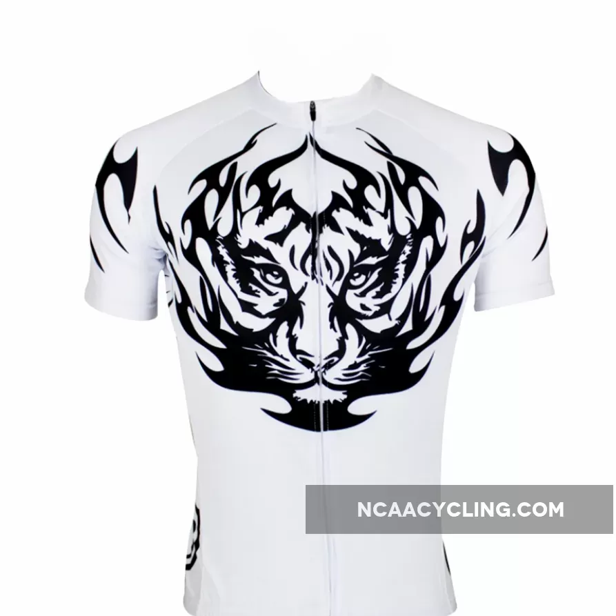 Ilpaladino Tiger White Men's Shirt Cycling Jersey Sportswear Bicycling Pro Cycle Clothing Racing Apparel Outdoor Sports Leisure Biking T-shirt Summer NO.117