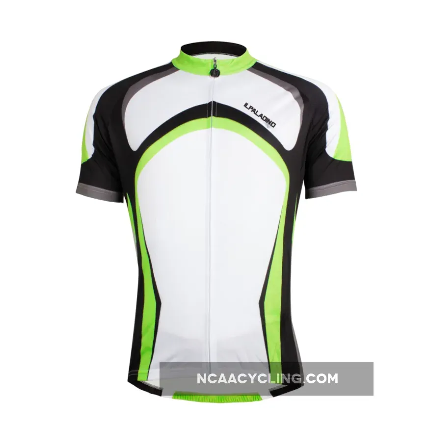 ILPALADINO Fluorescent Green Man's Short-sleeve Cycling Jersey Team Jacket T-shirt Summer Suit Spring Autumn Clothes Sportswear Racing Apparel NO.032