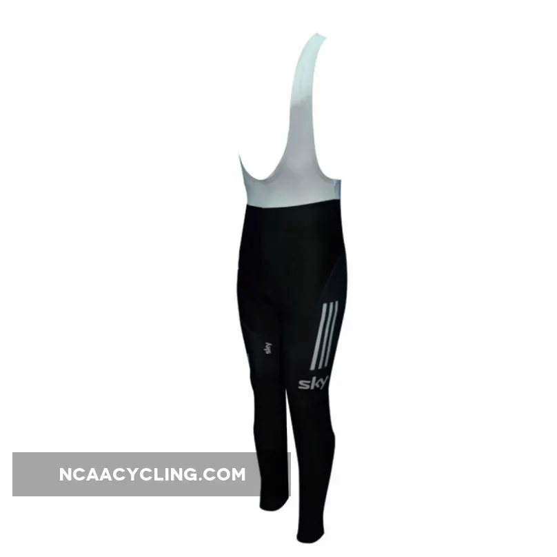 Team Sky Tour De France TDF 2012 Black Winter Bib Pants