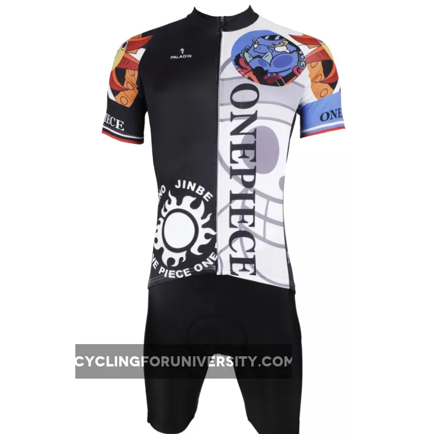 ONE PIECE Series Pirates Men's Cycling Suit Jersey Team Jacket Leisure T-shirt Summer Spring Autumn Clothes Sportswear Anime Jinbe NO.409