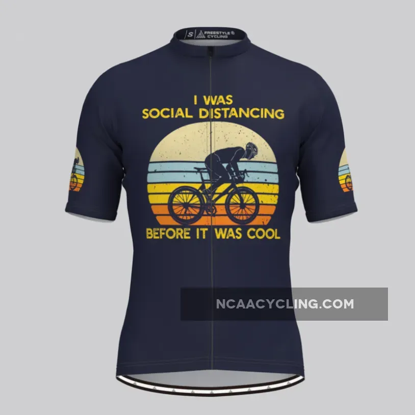 I Was Social Distancing Men's Cycling Jersey Brand New