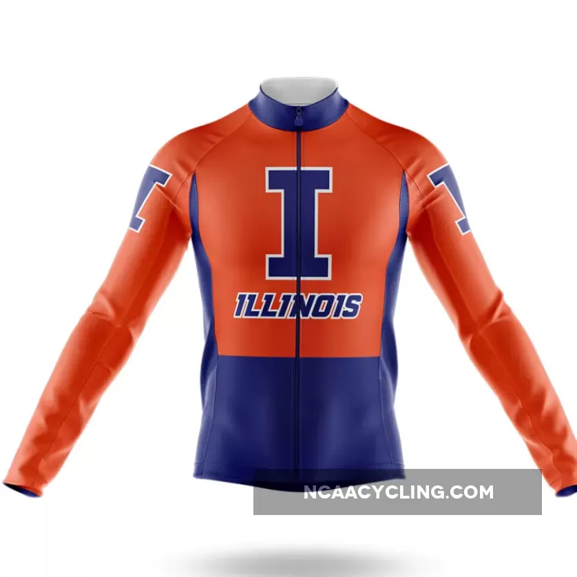 Outlet Illinois Long Sleeve Cycling Jersey Only