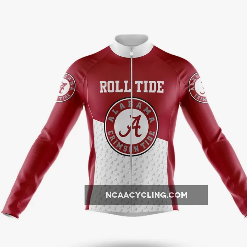 Alabama Roll Tide Long Sleeve Cycling Jersey Only To Buy