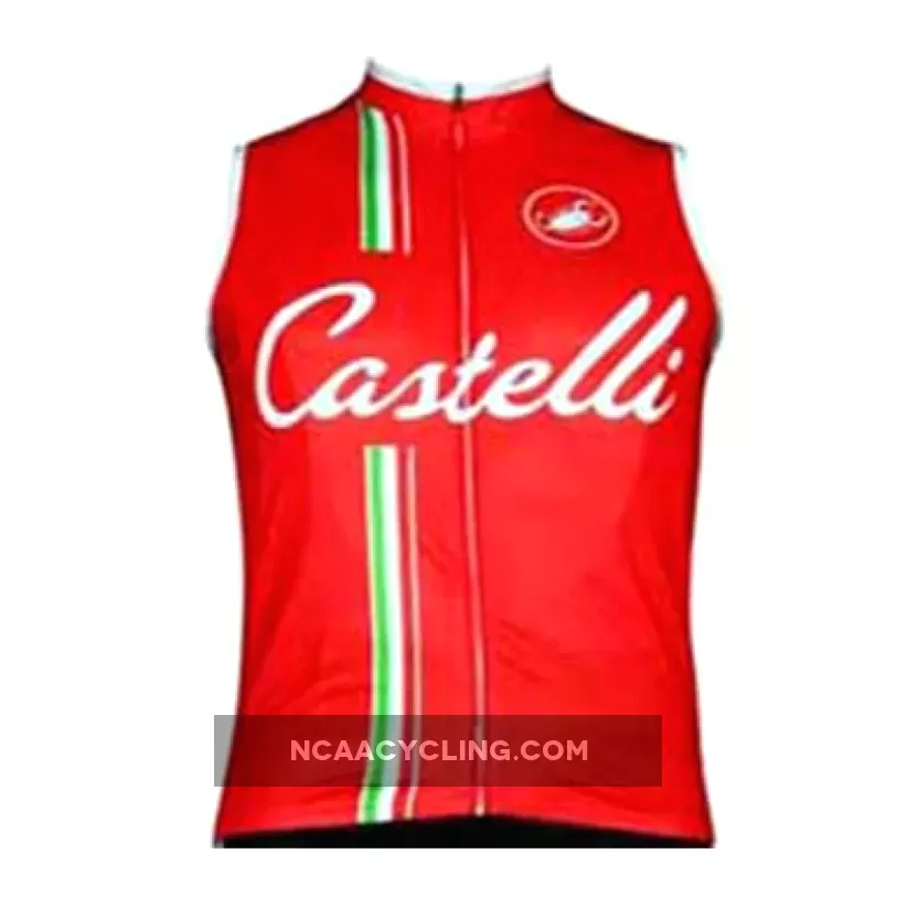 CASTELLI RED Sleeveless Jersey Vest Brand New