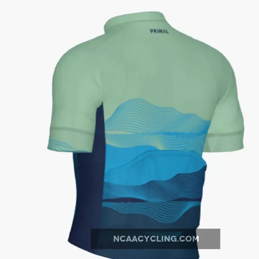 Primal Wear Waveform Helix 2.0 Men's Full Zip Cycling Jersey, Waveform Surf