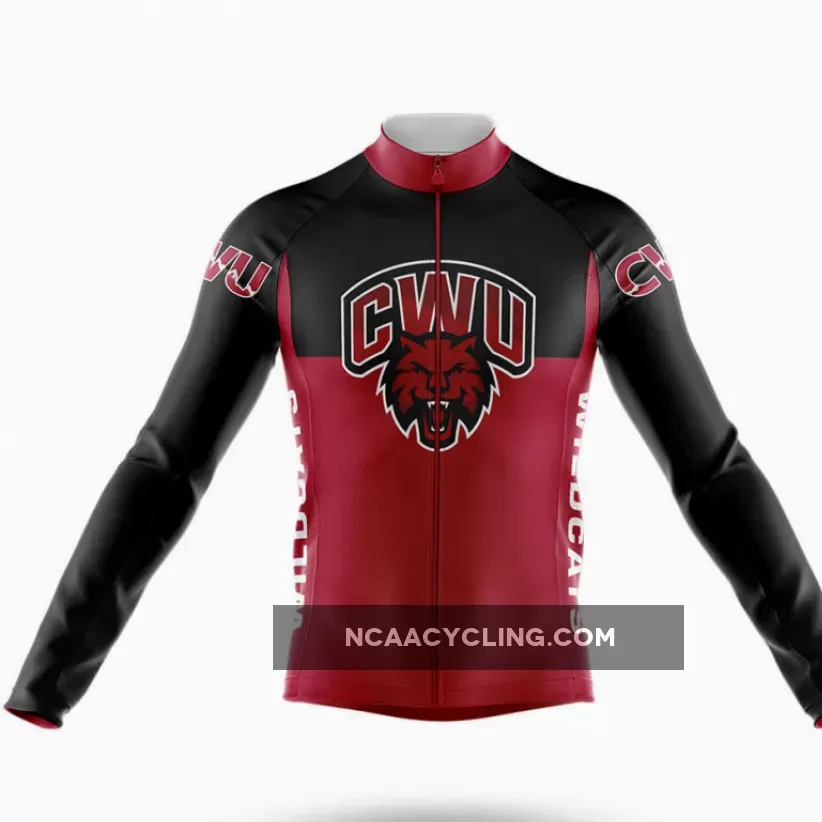 Central Washington University V2 Long Sleeve Cycling Jersey Only