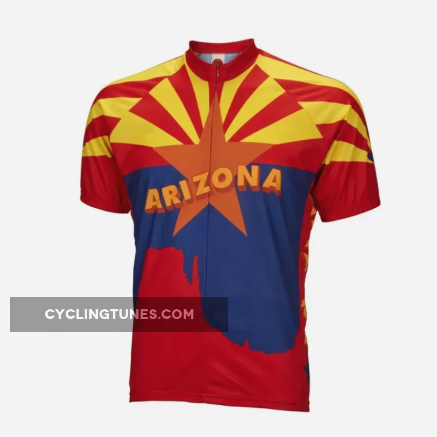 Arizona State Short sleeve 19" zip men's cycling jersey