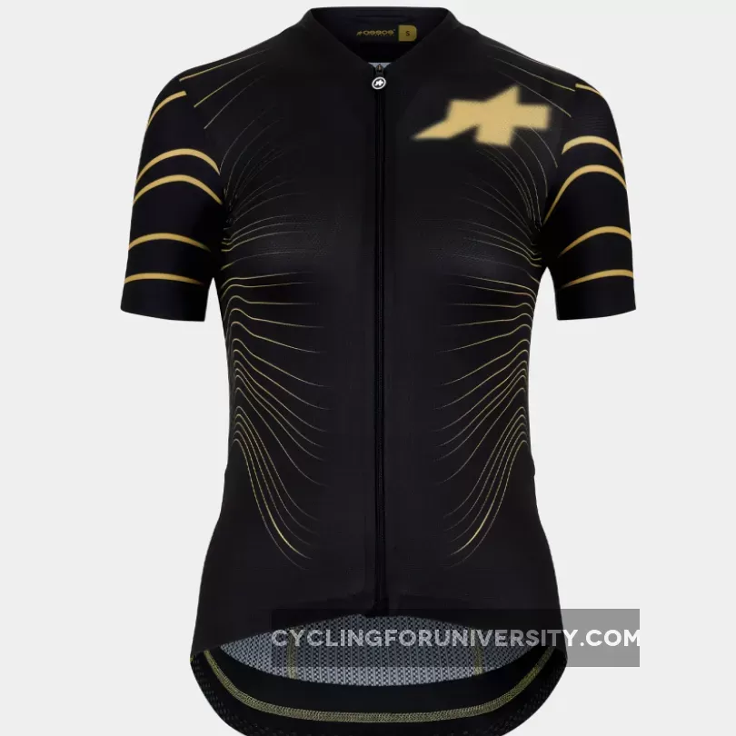 Assos Dyora RS S9 Wings Women Jersey - Black Gold Online